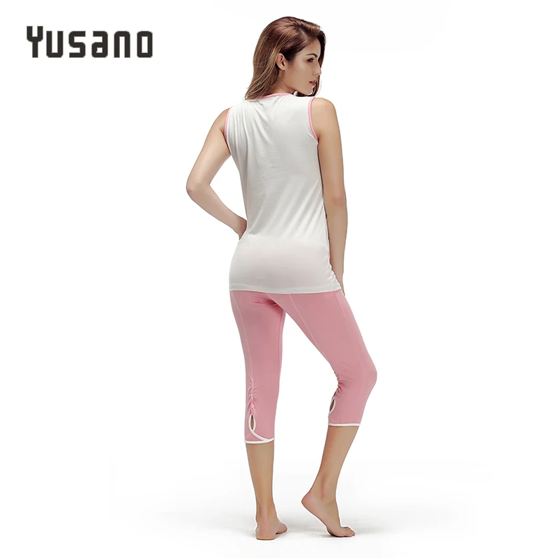 Пижама женская хлопковая с вырезом без рукавов буквенным принтом|sleepwear women|pajamas set