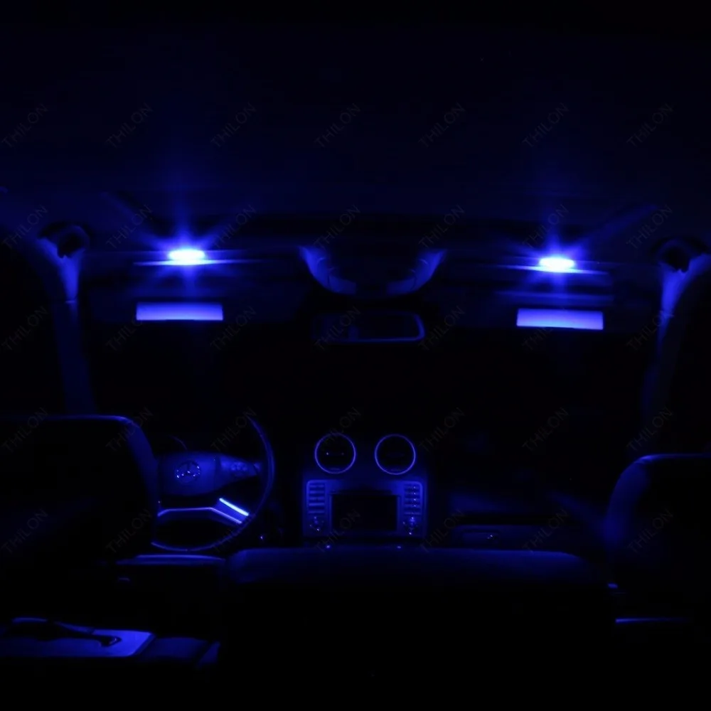 Набор 10 Azul/Branco/Vermelho Lampada Torpedo 6 светодиодов Smd 5050 Luz De Teto/placa 36 мм 39 41 42 | Автомобили и
