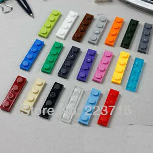 

Free Shipping! 3710 100pcs*Plate 1x4* DIY enlighten block bricks,Compatible With Assembles Particles