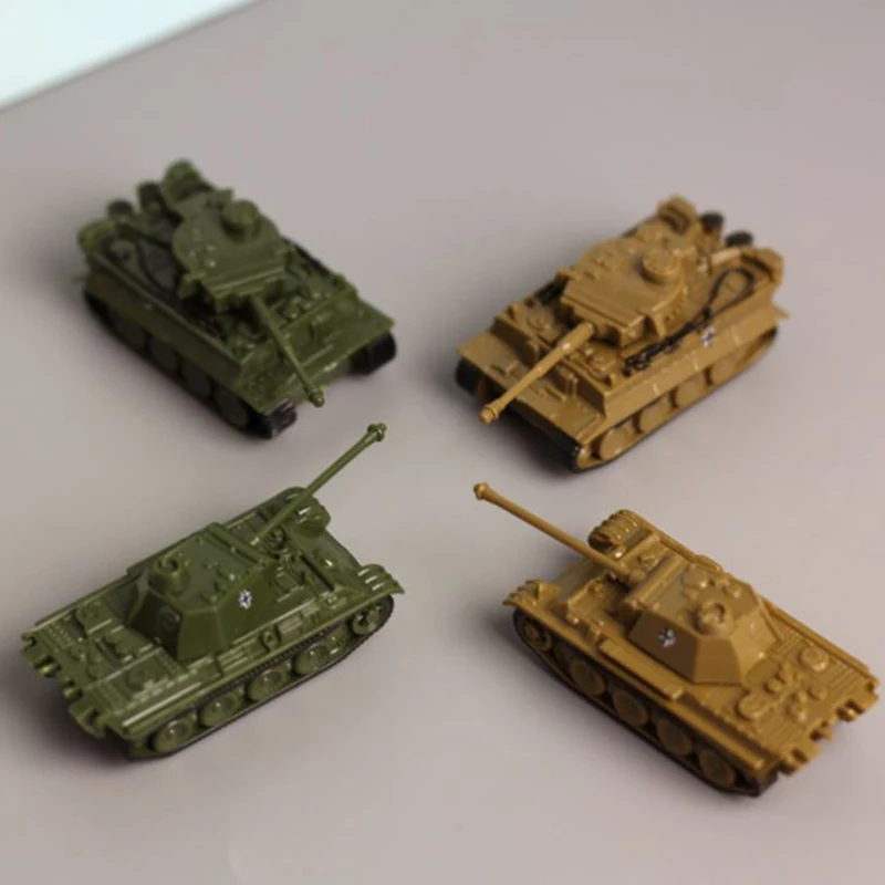4 шт./компл. Сборная модель 1:144 немецкий тигровый Танк Второй мировой войны