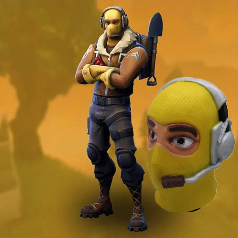 Raptor Pilot маска для кожи игра Battle Royale латексная косплея на Хэллоуин взрослых |