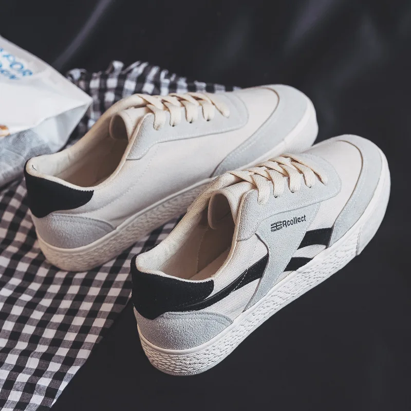 2019 г. парусиновая обувь трендовая мужская на платформе повседневная Тканевая для