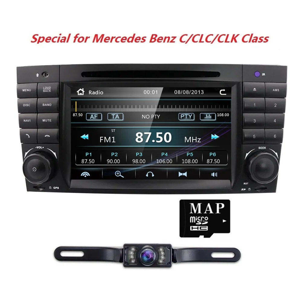 Hizpo 7 дюймов Автомобильный DVD Авторадио плеер для Mercedes Benz C Classs CLC W 203 CLK 209 C180 C200 C220 C240