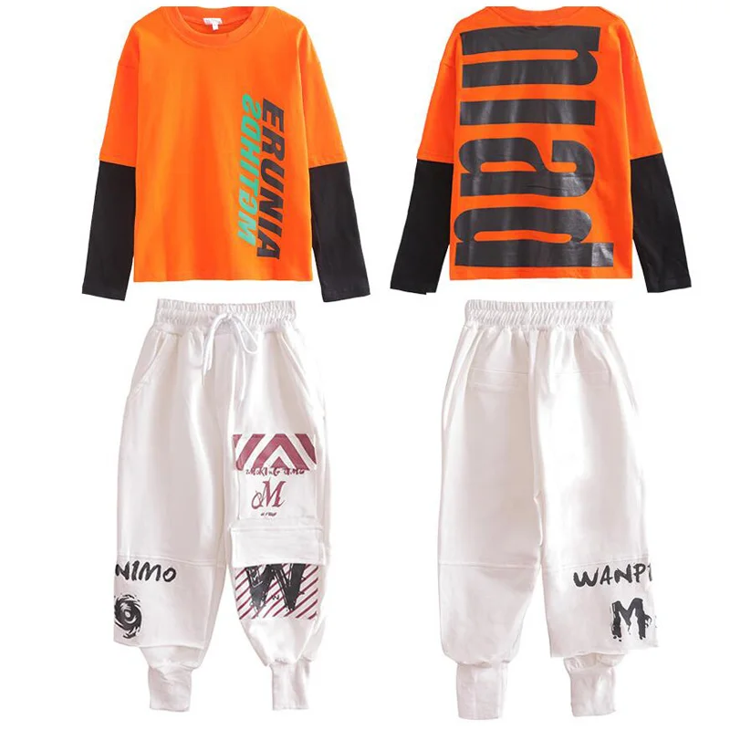 Kid Hip Hop Clothing Casual Shirt Tops Pants Outfits Girls Boy Jazz Dance wear Costumes Clothes Ballroom Dancing Suits | Тематическая