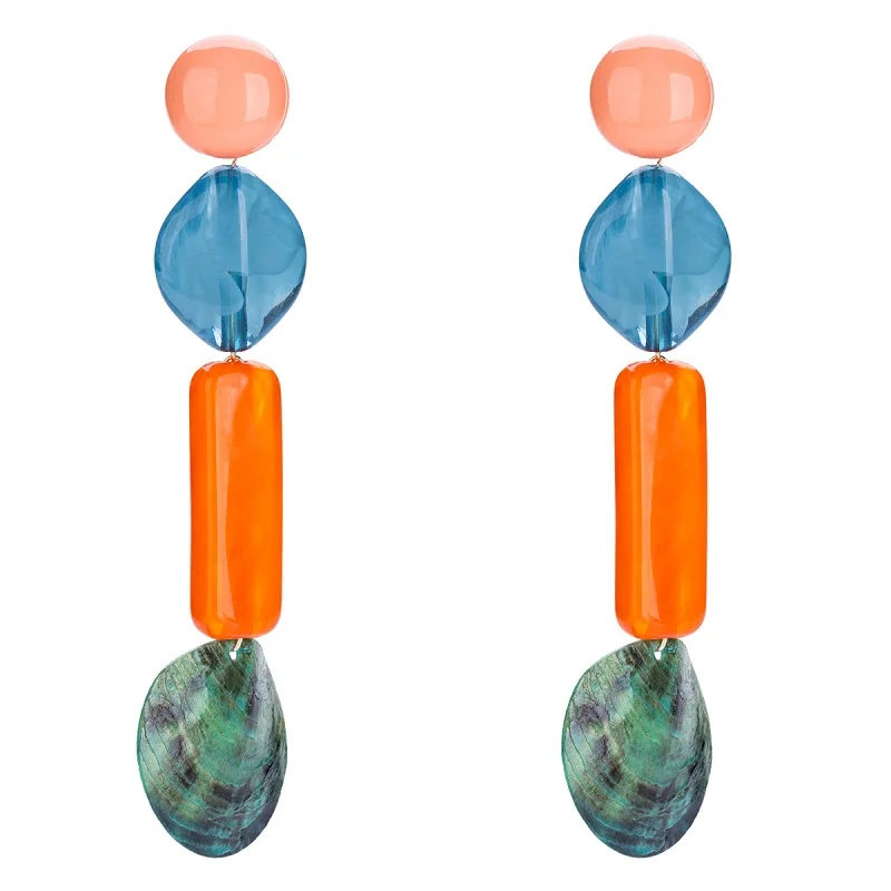 Naomy&ZP Bohemian Boho Earrings Women Long Colorful Vintage Drop Statement Big Wedding Party Dangle Jewelry | Украшения и