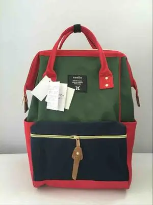 Red Green Blue Роскошные брендовые японские рюкзаки для девочек-подростков и мальчиков, можно использовать школьный рюкзак для путешествий для женщин, легкий рюкзак mochilas - Цвет: Red Green Blue