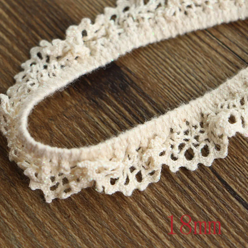 18MM 1yard 1 ярдов/большие эластичные кружевные аксессуары для пошива одежды аксессуары Свадебные украшения - Цвет: 18MM 1yard
