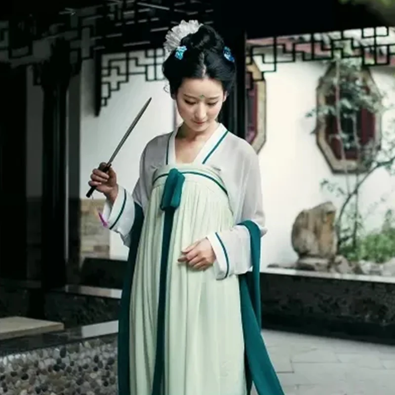 Hanfu костюм для китайских танцев женщин древней китайской династии Тан одежда