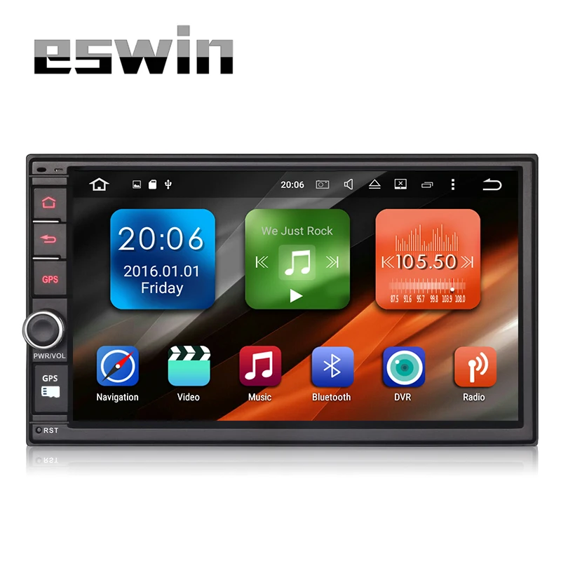 Android 6.0 2GB RAM 2Din Car Radio Stereo Multimedia Player 7" Universal GPS Navigation Built-in 3G Dongle Support wifi USB |