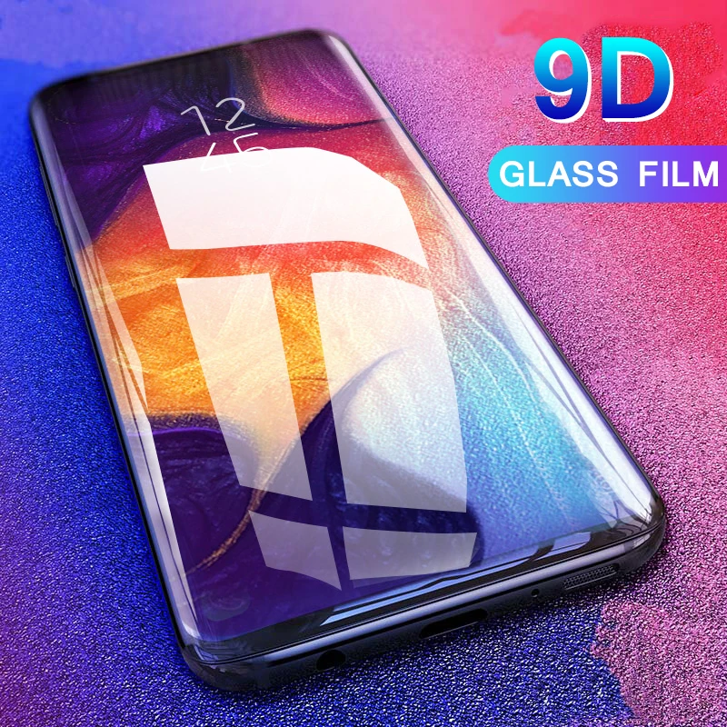 9D полностью изогнутое защитное закаленное стекло для samsung Galaxy A50 A40 A70 A80 A90 A20 A30 для Galaxy A 50 A 40 50A