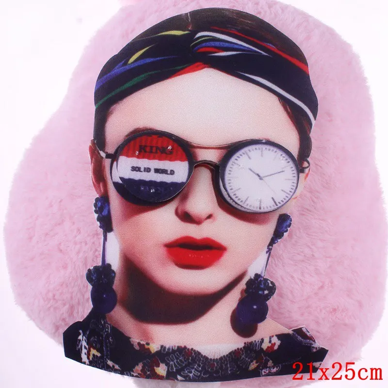Фиолетовый Prajna, 3D Стразы, вышитая бисером, нашивка, футболка с аппликацией, кружево, леопардовая нашивка, принт, пришитые большие нашивки для одежды, моющиеся, сделай сам, Декор - Цвет: Фиолетовый