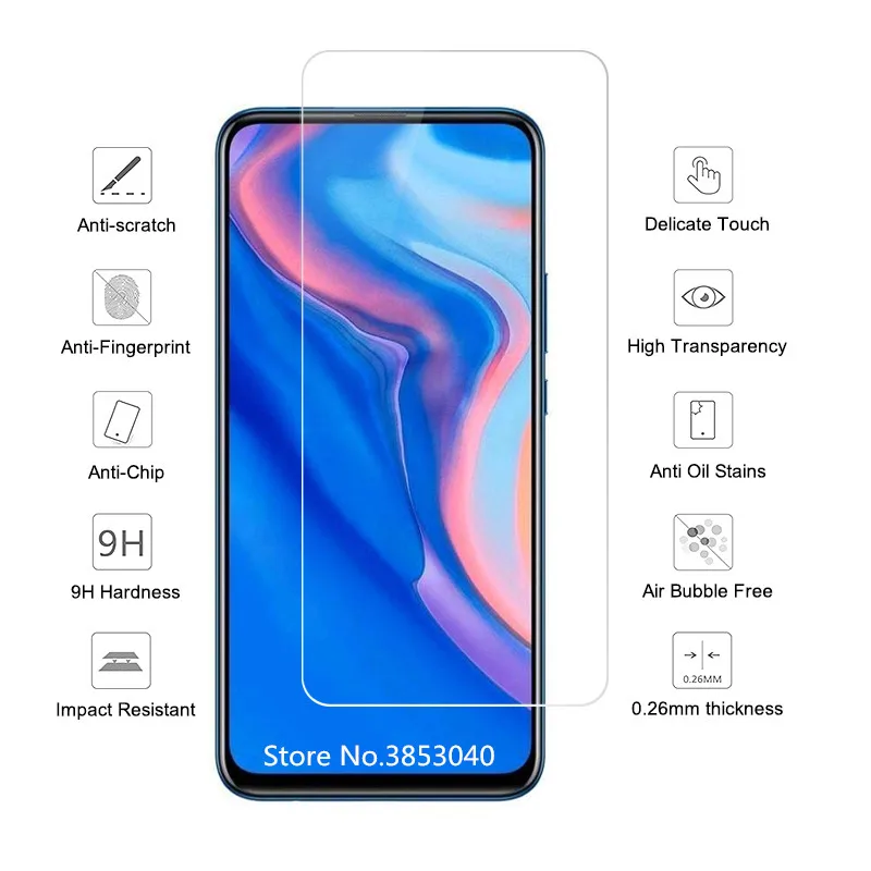 Закаленное стекло для Huawei P Smart Z защита экрана 2.5D 9 закаленное защитная пленка 6 - Фото №1
