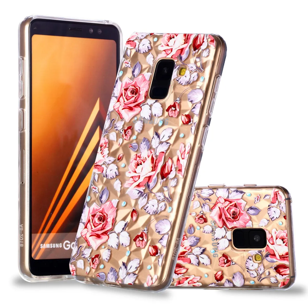 ТПУ силиконовый чехол для Samsung Galaxy A8 2018 A530 A530F мягкий на телефон с изображениями