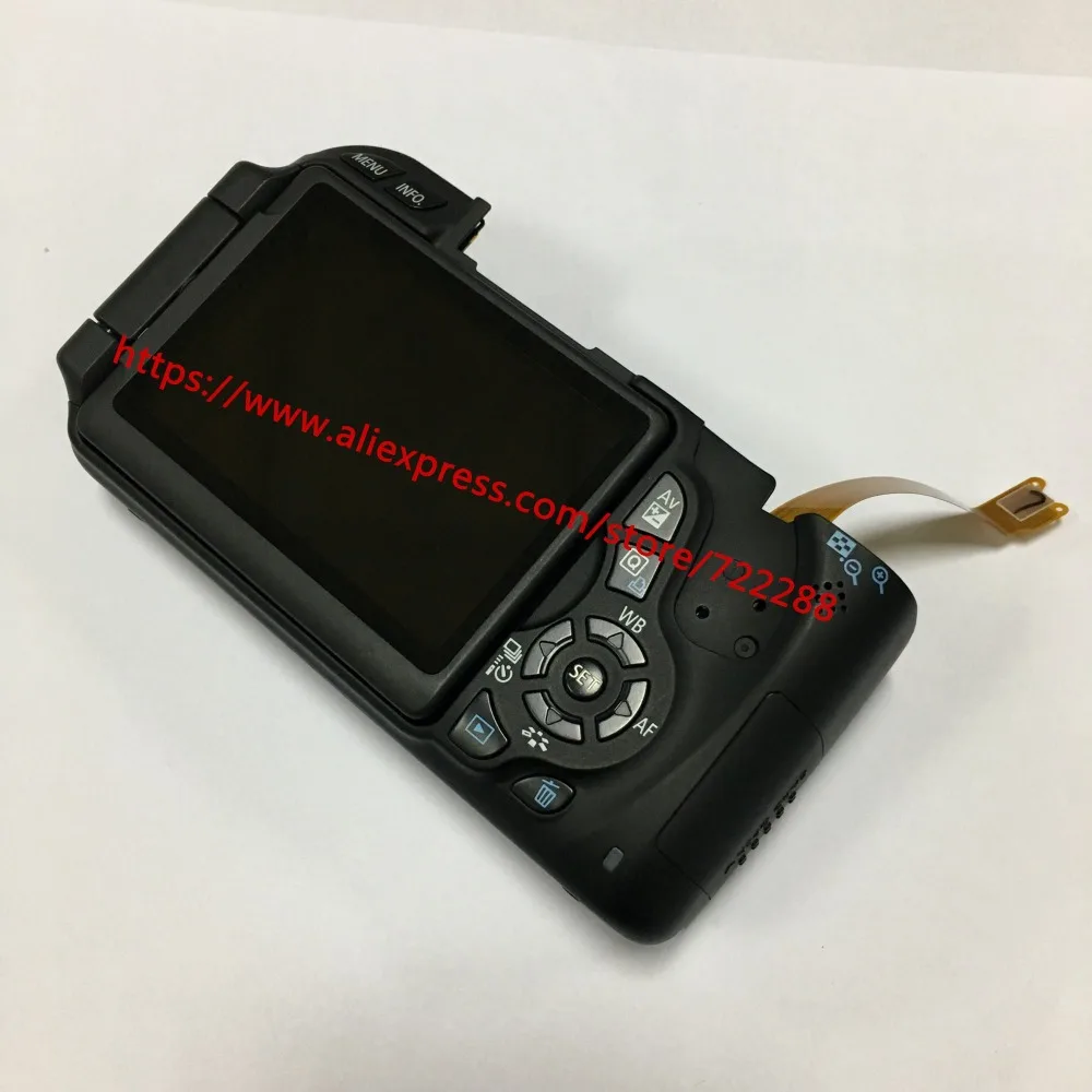 Ремонт Запчасти для цифровой однообъективной зеркальной камеры Canon EOS 600D Rebel T3i поцелуй X5 задняя крышка Корпус в сборе с Крепление для ЖК-экрана вращающегося FPC ЖК-экрана