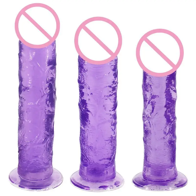 Фаллоимитатор на присоске 3 размера женский фаллоимитатор анальная пробка для