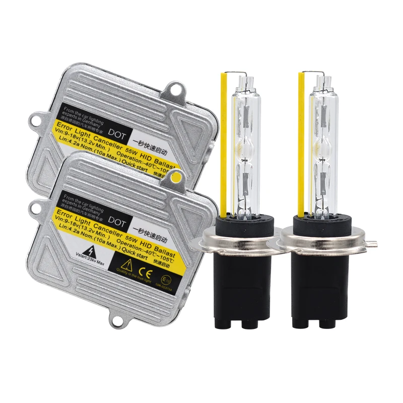 DC 12V 55W быстрая яркая Автомобильная фара HID балласт комплект 5500K ксеноновая лампа H1