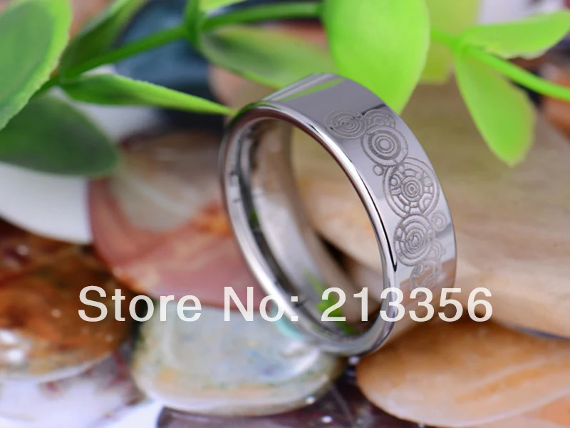 Кольцо из вольфрама для мужчин и женщин ширина 8 мм | Украшения аксессуары