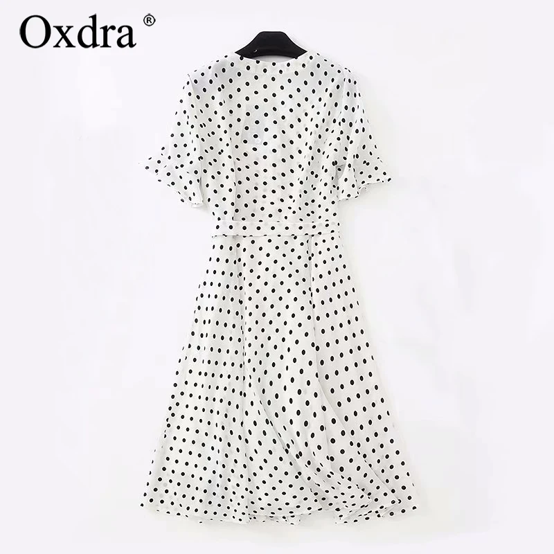 Oxdra женское платье 2018 Летние Новые популярные классические винтажные платья в