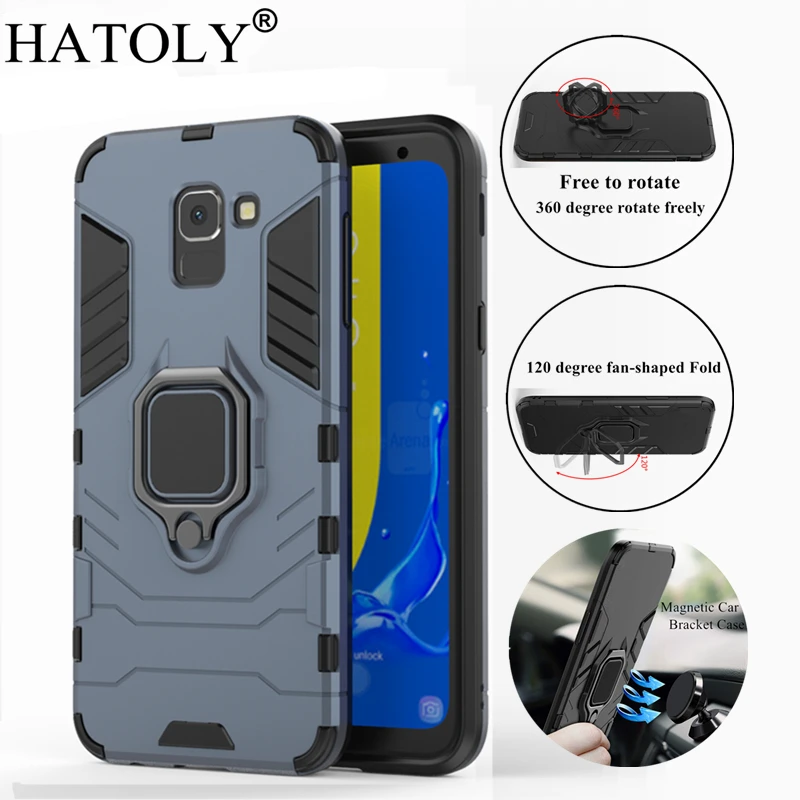 Чехол HATOLY для Samsung Galaxy J6 2018 чехол с магнитным кольцом на присоске Чехлы
