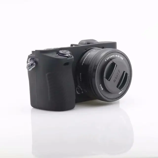 Красивая кожаная сумка для камеры для sony A6500, мягкий силиконовый чехол, резиновый защитный чехол