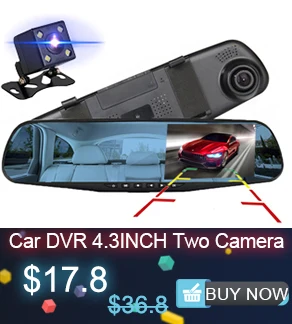 4,3 дюймов, автомобильная dvr камера, белый экран, зеркало заднего вида, Автомобильные видеорегистраторы, двойной объектив, регистратор, видео регистратор, HD 1080 p, видеокамера, видеорегистратор