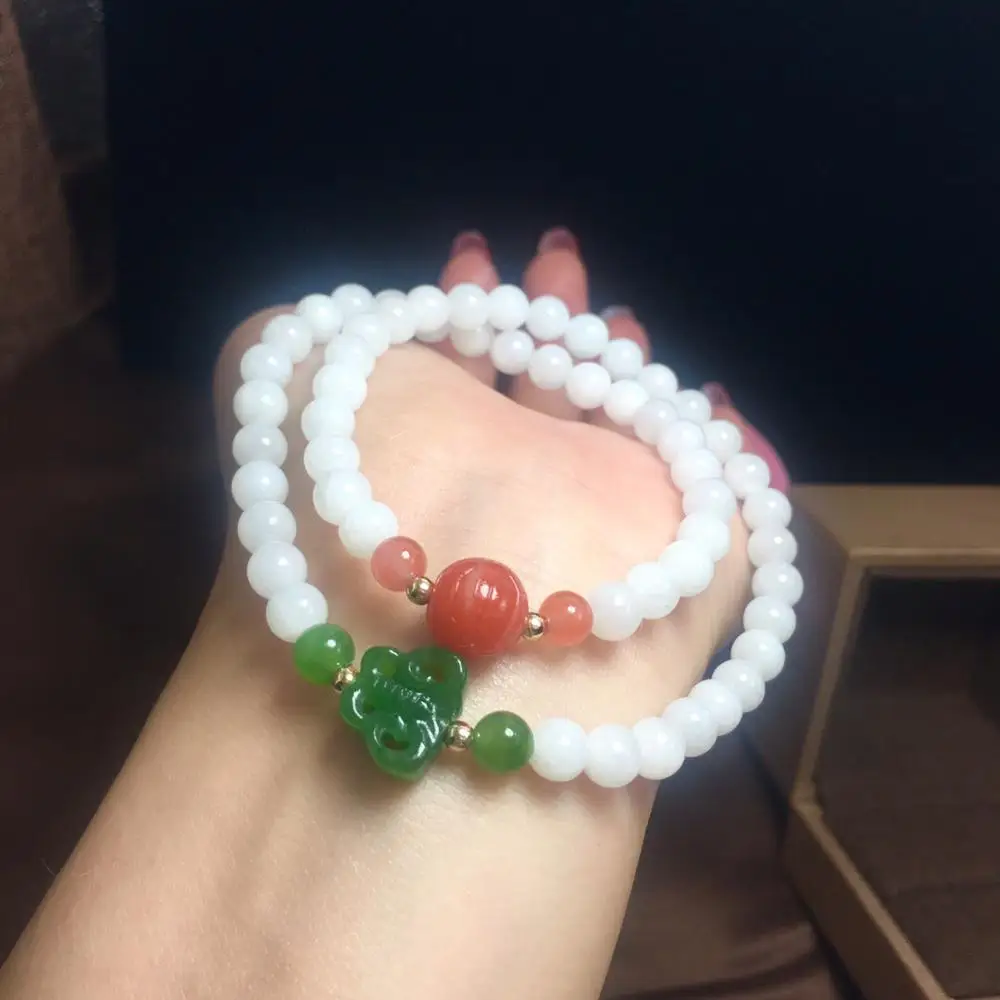 Яшма браслет ювелирное изделие 100% Натуральная Зеленая яшма камень драгоценный 6