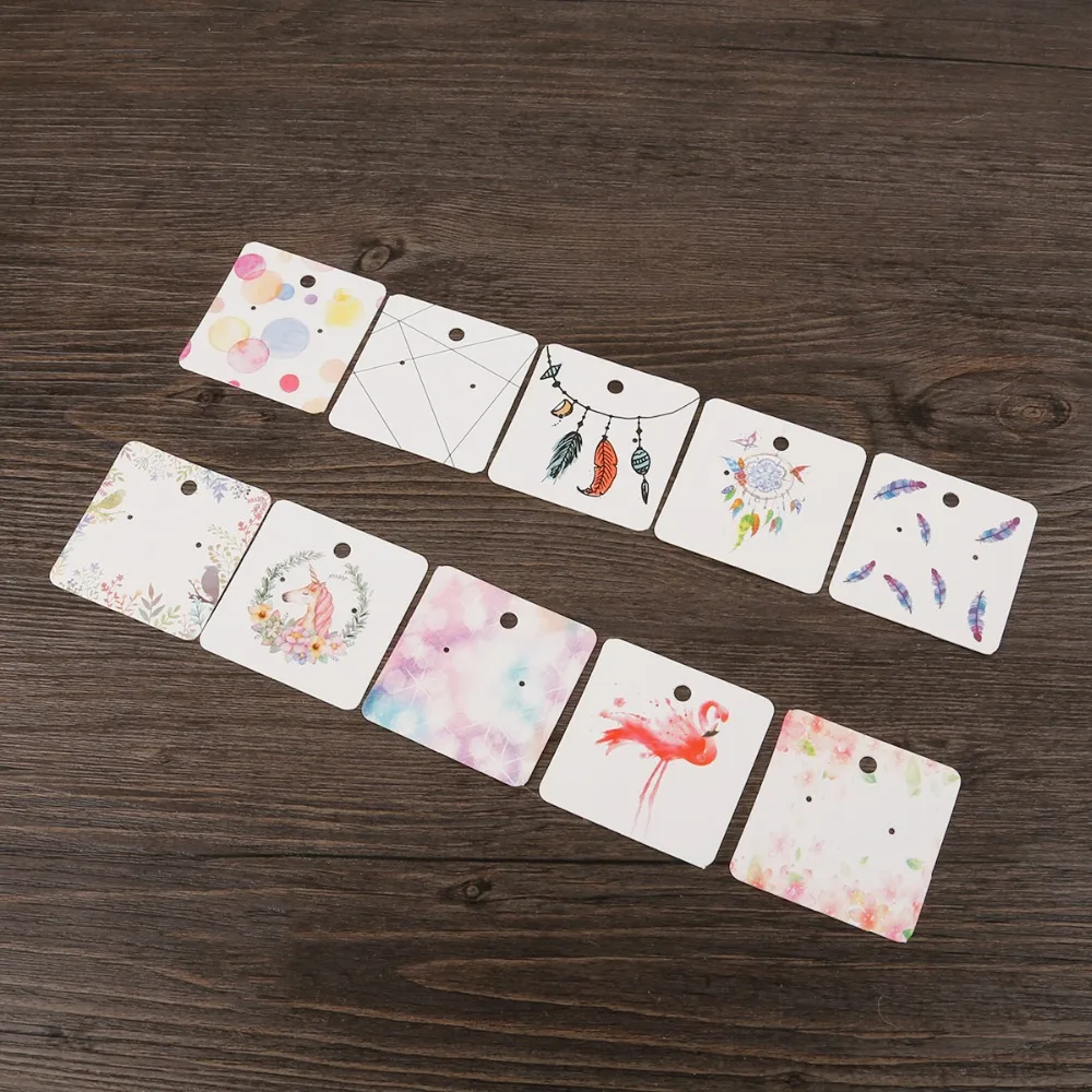 100 шт./лот модные ювелирные изделия дисплей орнамент карты бирки сделай сам