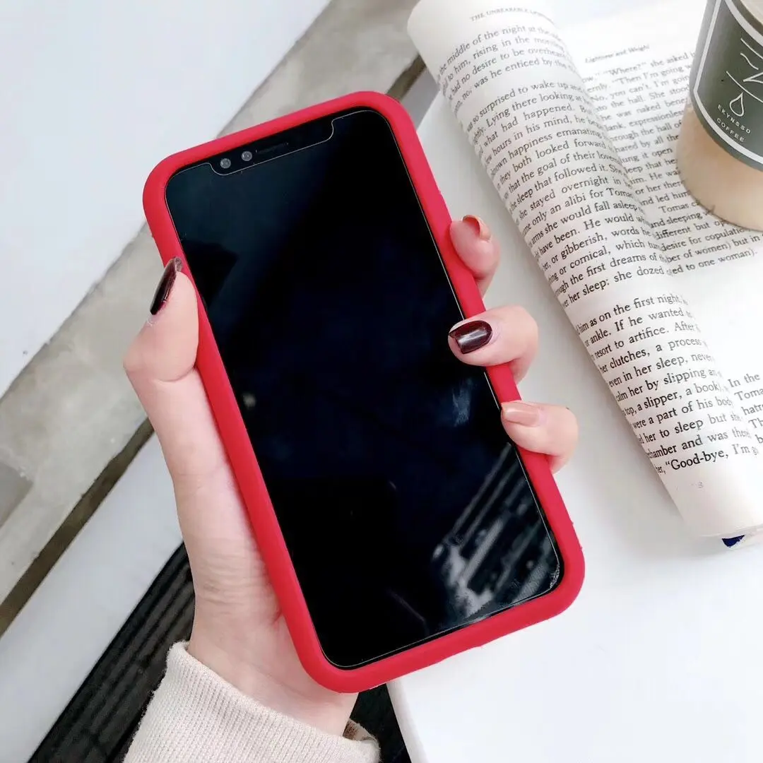 Cute Disney Minnie Couple Ring Rubber Silicone case Cover for iPhone X XS Max 8 7 6S Plus Shockproof |