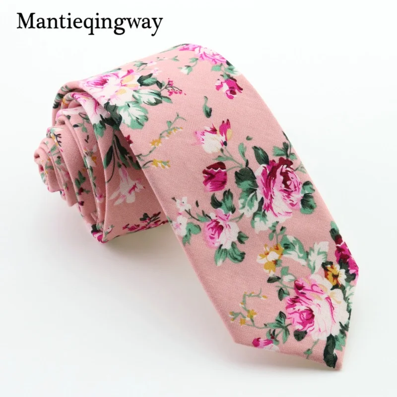 Mantieqingway для мужчин галстук бабочка платок набор галстуков хлопок с цветочным