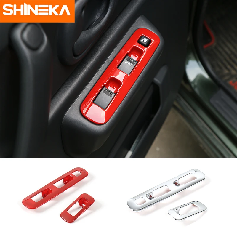 SHINEKA ABS кнопки переключения интерьера автомобиля для подъема окна декоративная
