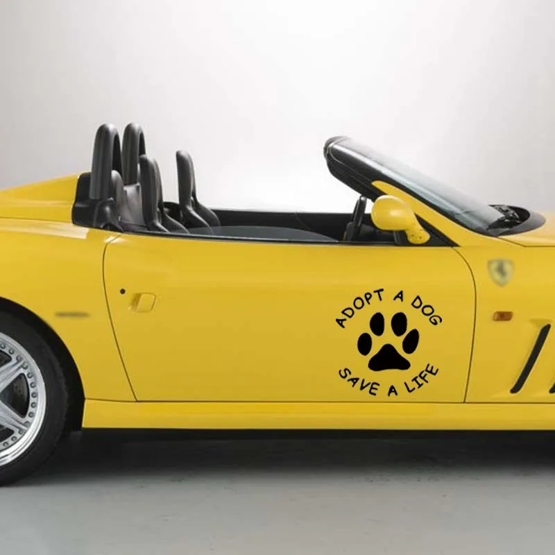 Лидер продаж Виниловая наклейка с надписью Adopt A Dog съемная для грузовика милый Jdm |