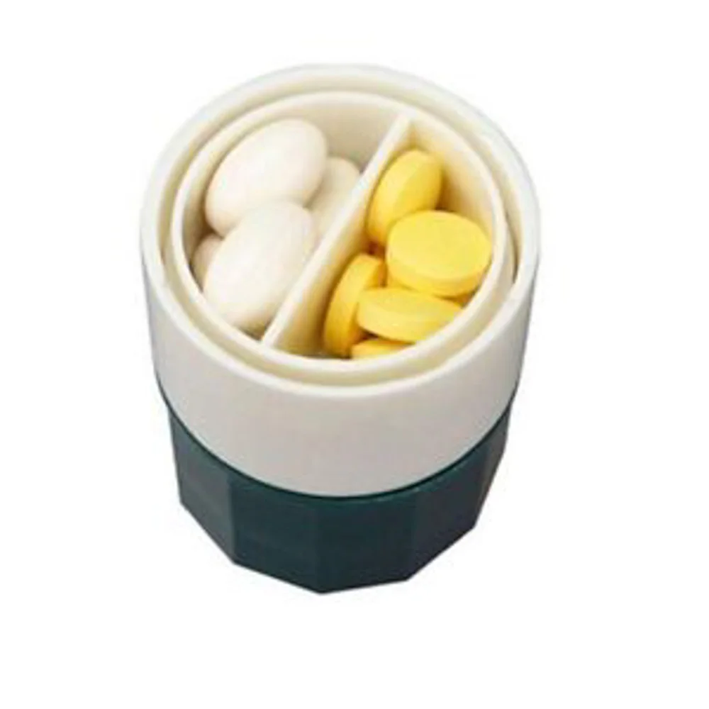 4 in 1 Portable Layer Powder Tablet Grinder Pill Cutter Medicine Splitter Box Storage Crusher | Дом и сад