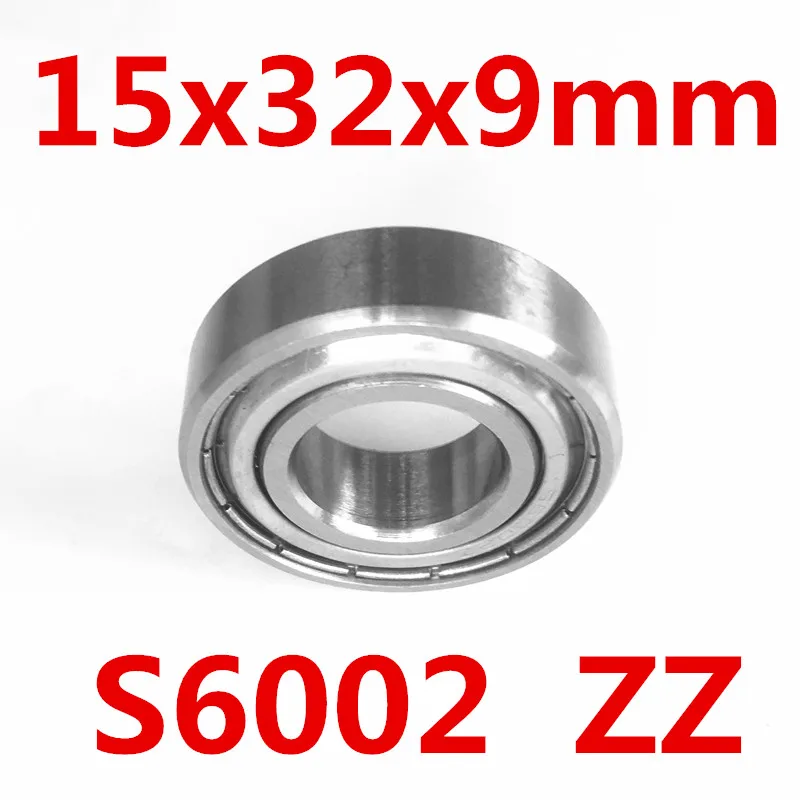 S6002-2z Ss6002zz Sb6002z S6002 6002 нержавеющая сталь 304c глубокий шаровой подшипник 15x32x9 мм