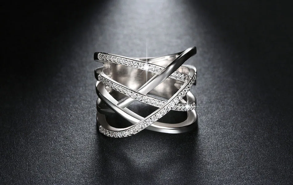 ORSA JEWELS Кольцо большого размера, серебряное кольцо с микро камнями, ААА CZ высоко полированный свинец и никель, кольца для женщин партии OR85, бесплатно