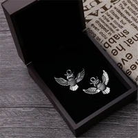 8pcs silver plated owl alloy pendants retro necklace earrings diy charm jewelry craft making 3024mm a890