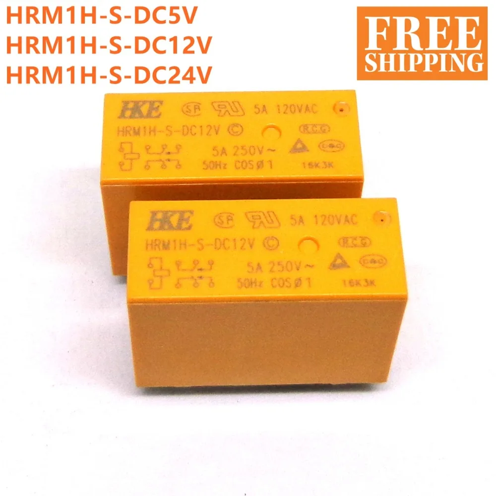 Реле HKE 10 шт. 5 в пост. Тока А 8pin|Реле| |