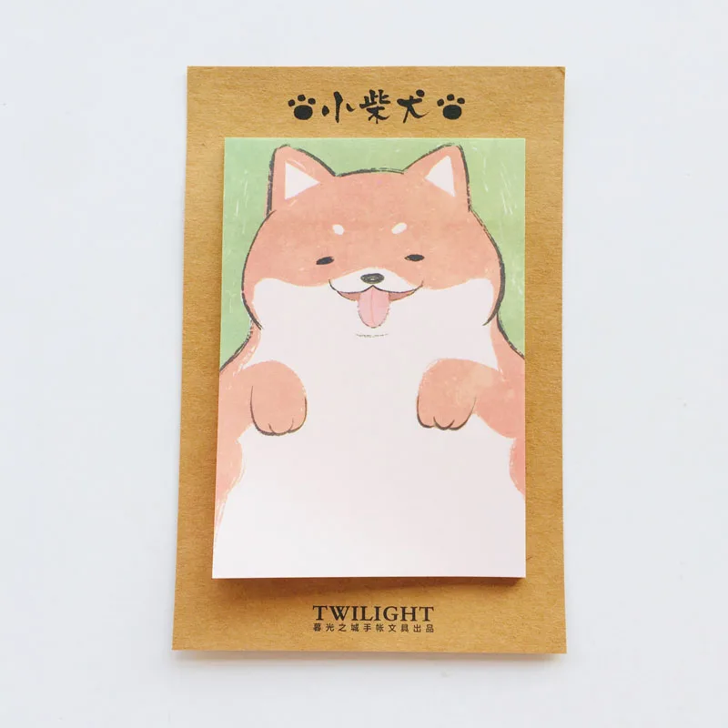 Shiba 30 листов, Kawaii, кролик, кошка, собака, ежик, блокноты для заметок, план, сообщение, липкий маркер для заметок, школьные принадлежности - Цвет: Shiba