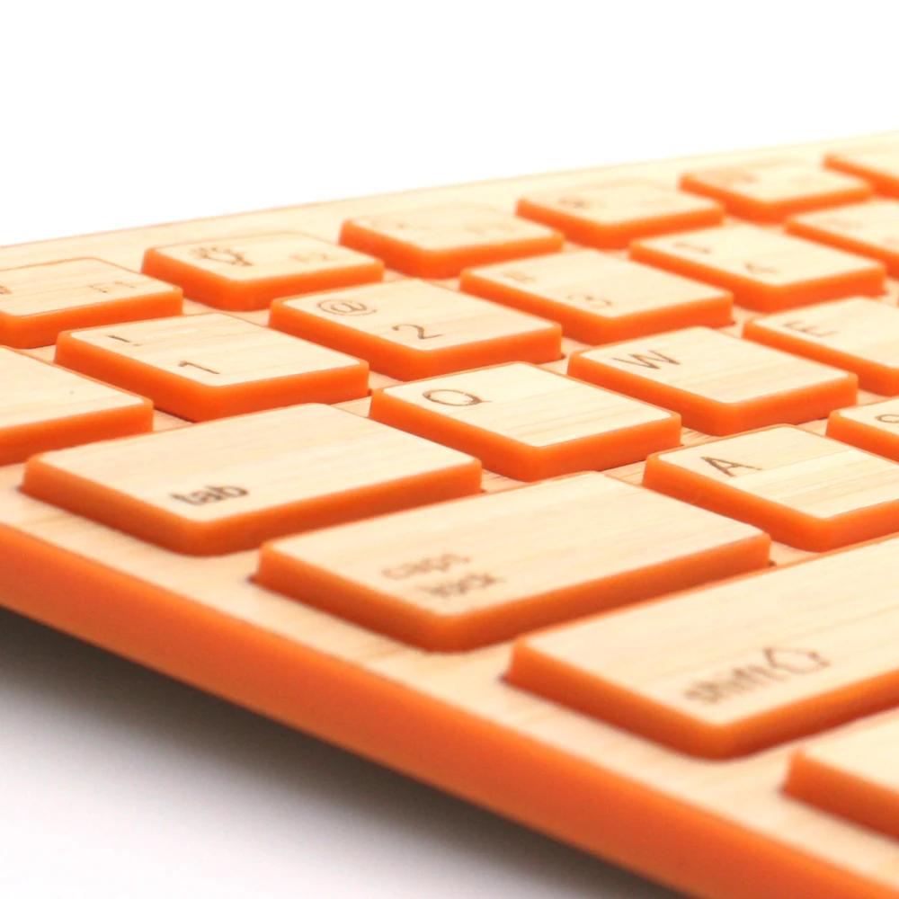 Techase Bluetooth клавиатура Bamboo беспроводной мини Teclado тонкий игровой Sem Fio деревянный