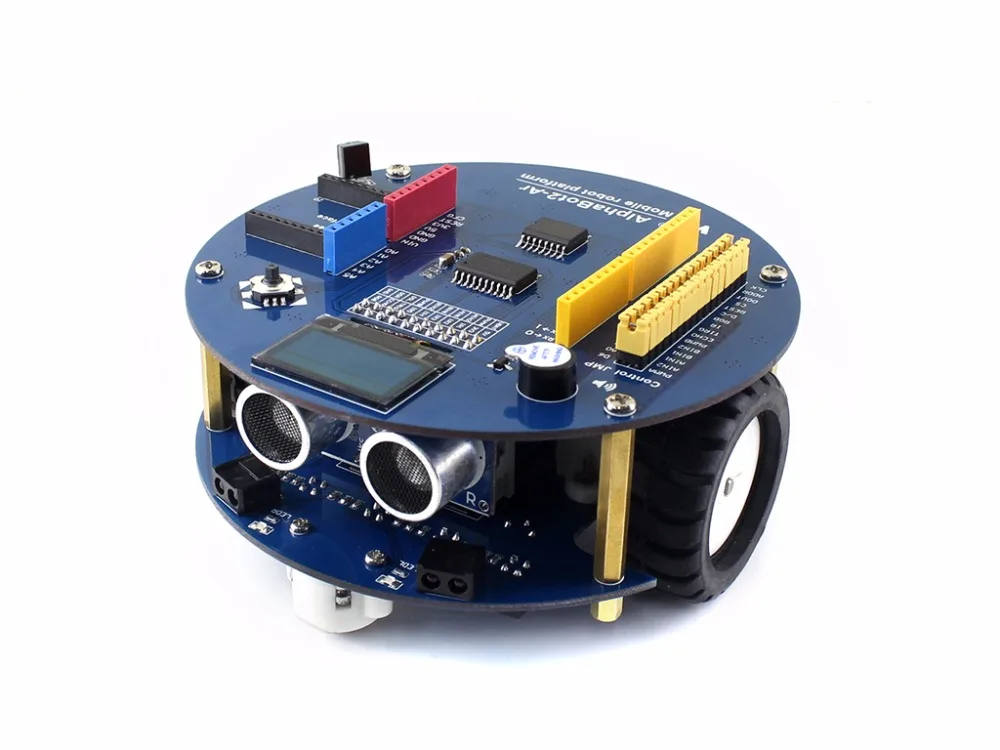 AlphaBot2-Ar robot building kit for PLUS+Ultrasonic sensor obstacle avoiding+IR remote controller+Dual-mode Bluetooth