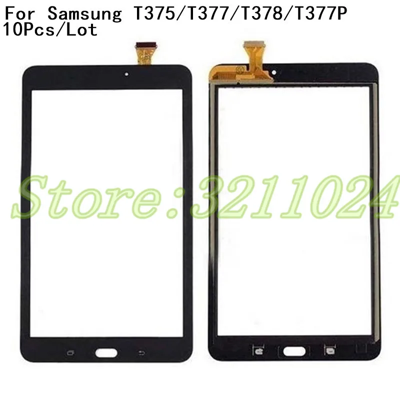 

10Pcs/Lot Good quality New For Samsung Galaxy Tab E 8.0 T375 T377 T378 T377P LCD Outer Touch Screen Digitizer Front Glass Sensor