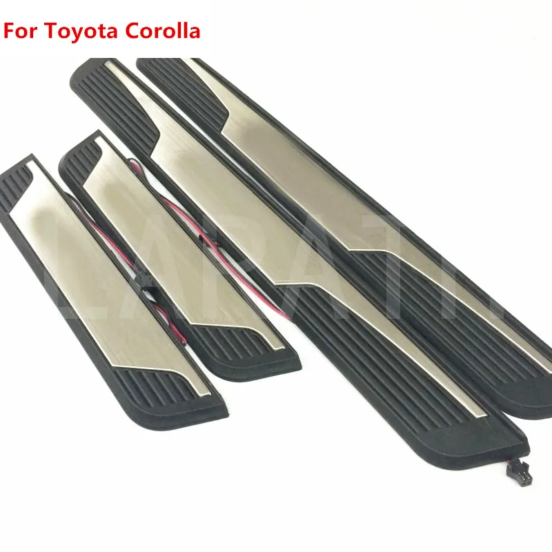 Для Toyota Corolla 2014 2015 2016 2017 Автомобильные светодиодные пороги автомобильные