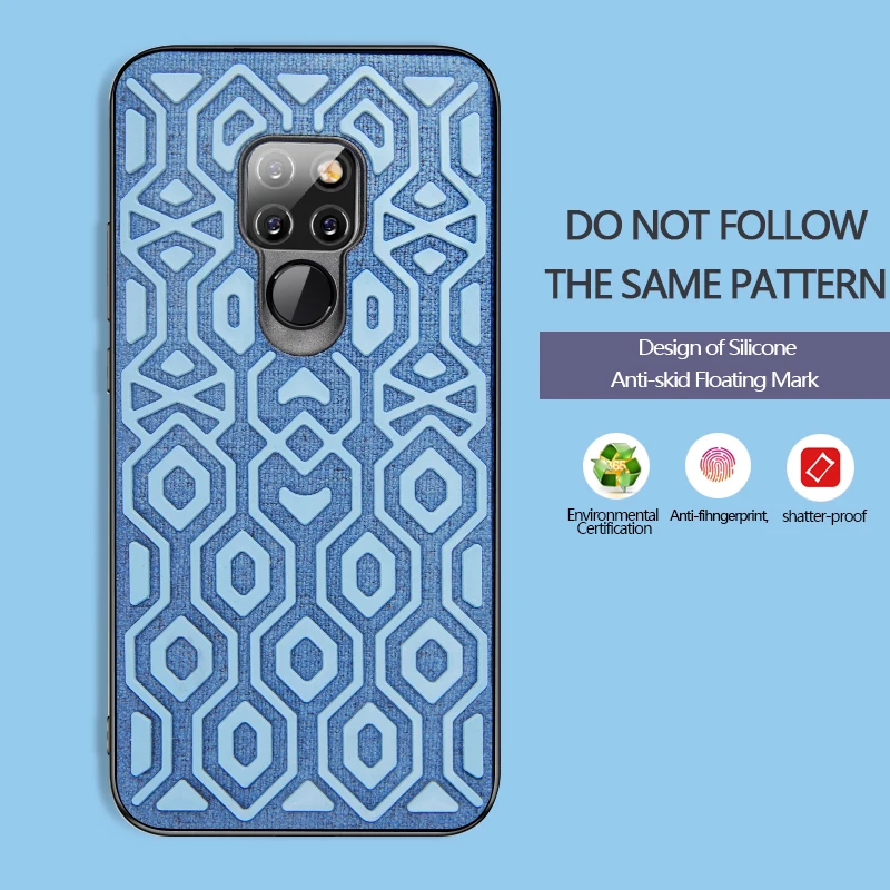 Чехол для Huawei mate 20 чехол X защитный силиконовый Противоскользящий тканевый