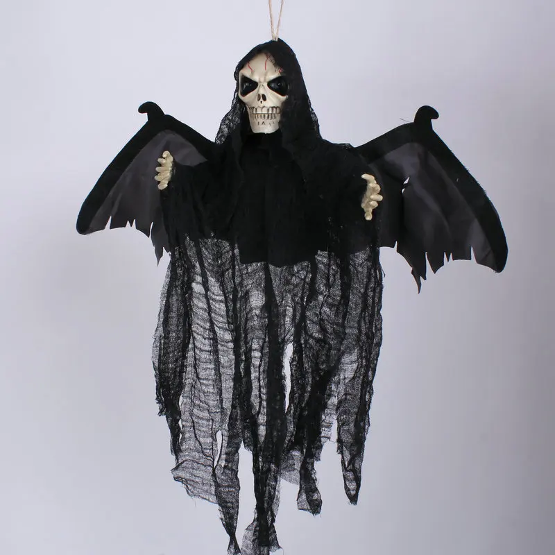 Бесплатная доставка 56 см украшения для вечеринки на Хэллоуин белый и черный