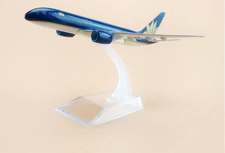 Сплав металла воздуха Вьетнам B787 авиалиний модель самолета Вьетнам Boeing 787 Airways модель самолета Стенд самолет дети подарки 16 см