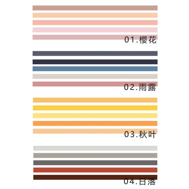 5 шт/лот креативная однотонная практичная декоративная клейкая Лента Скрапбукинг маскирующая васи лента школьные офисные принадлежности