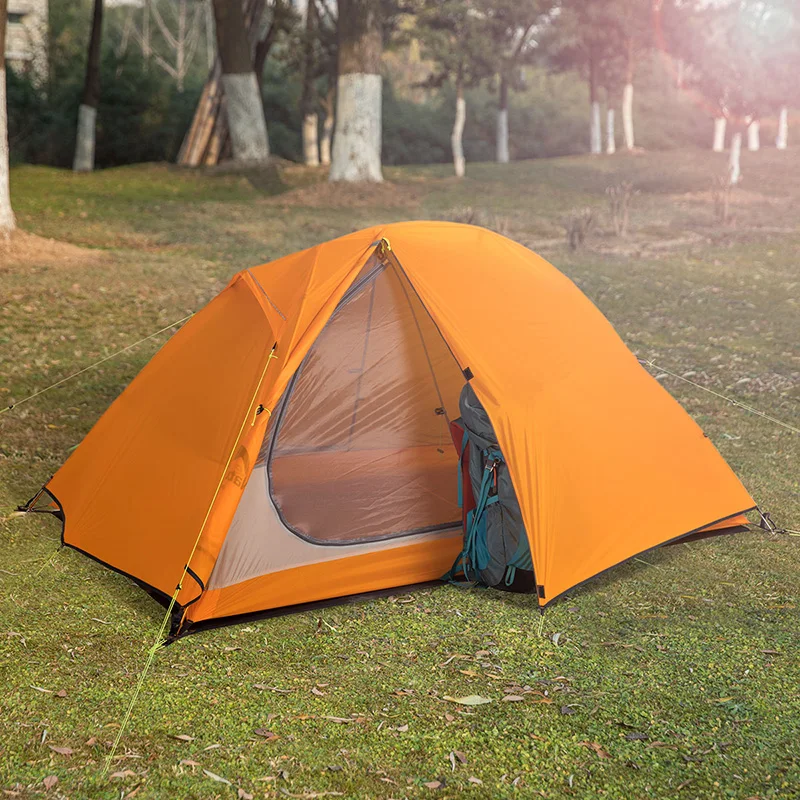 Палатка туристическая Naturehike двухслойная непромокаемая силиконовая на двух