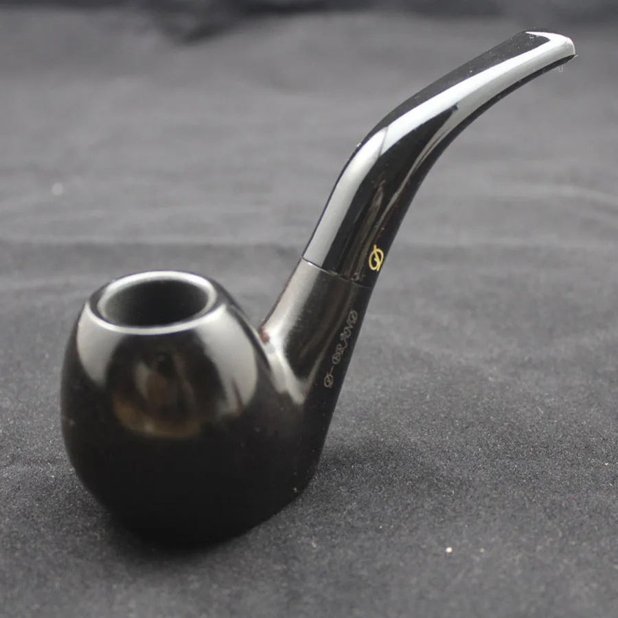 Набор курительных трубок ручной работы из натурального черного дерева для