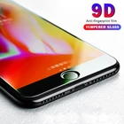 Изогнутое закаленное стекло 9D с полным покрытием для iPhone X, 7, 8, 6, 6s Plus, Защитная пленка для экрана для iPhone XS MAX, защитная стеклянная пленка