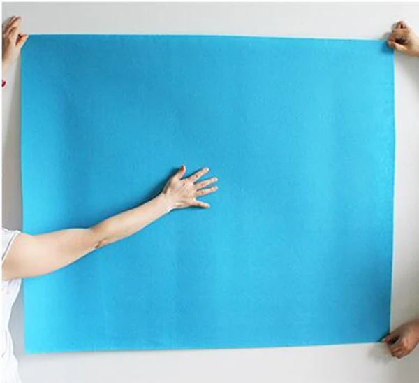 Полиэфирная акриловая Нетканая войлочная ткань экологически чистая 100 цветов