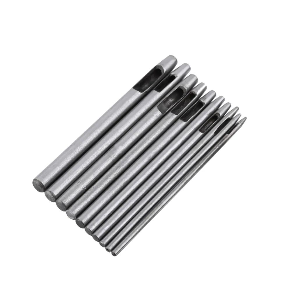 10 шт./лот кожанный инструмент дырокол Набор для кожевенного ремесла ремень 0 5